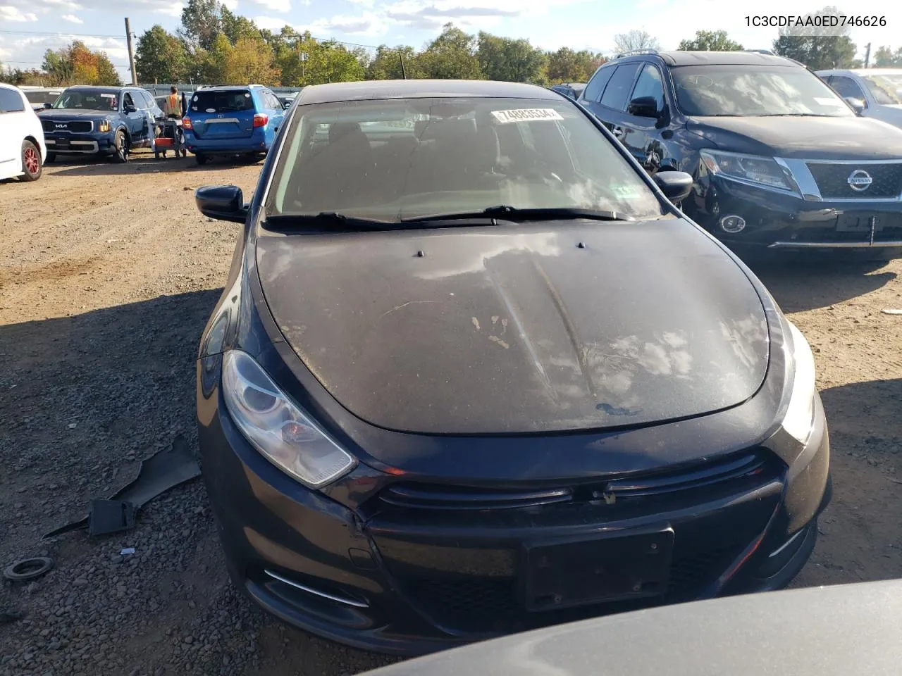 2014 Dodge Dart Se VIN: 1C3CDFAA0ED746626 Lot: 74883534