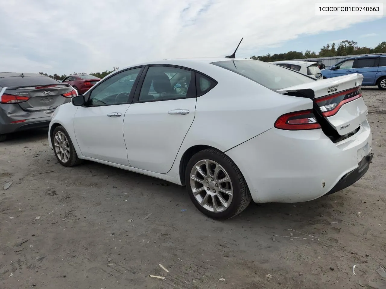 2014 Dodge Dart Limited VIN: 1C3CDFCB1ED740663 Lot: 75197684