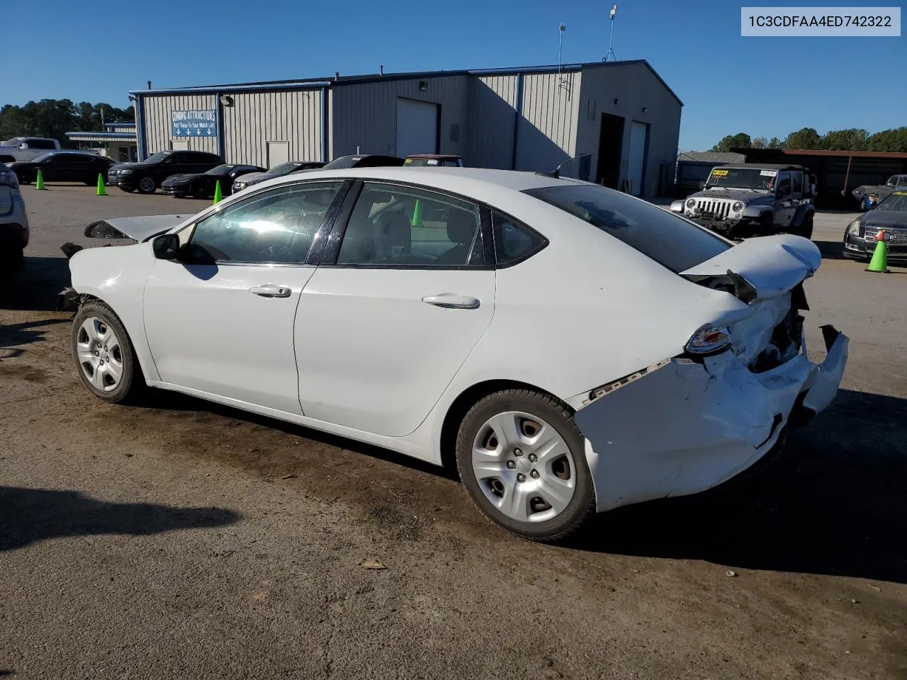 2014 Dodge Dart Se VIN: 1C3CDFAA4ED742322 Lot: 76292684