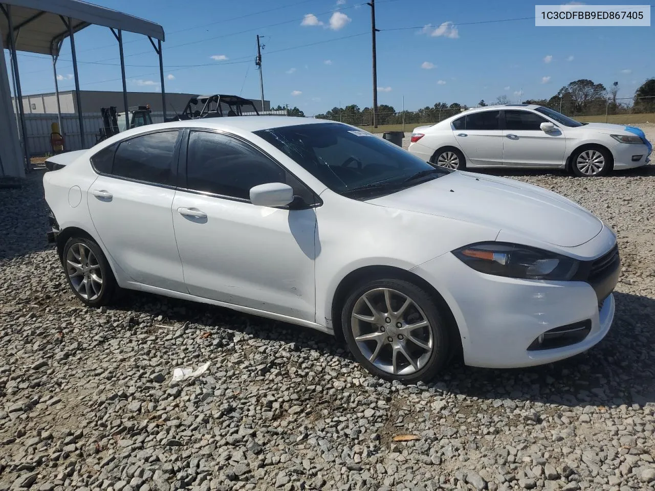 2014 Dodge Dart Sxt VIN: 1C3CDFBB9ED867405 Lot: 76341164