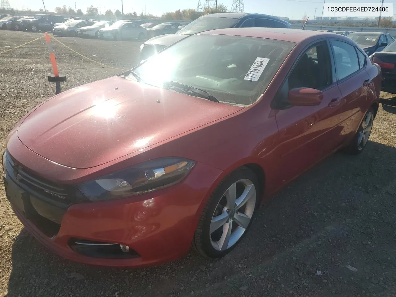 1C3CDFEB4ED724406 2014 Dodge Dart Gt