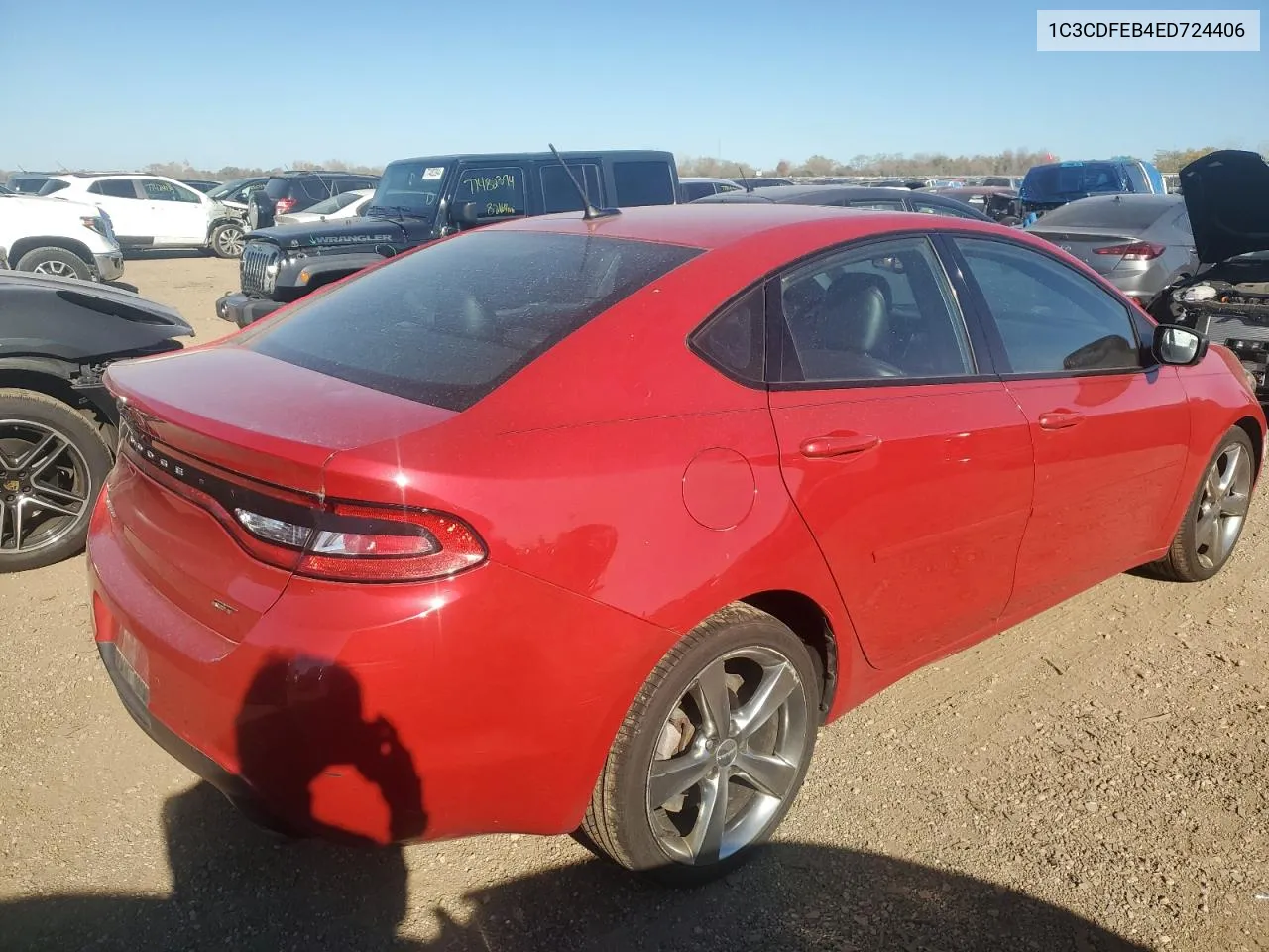 1C3CDFEB4ED724406 2014 Dodge Dart Gt