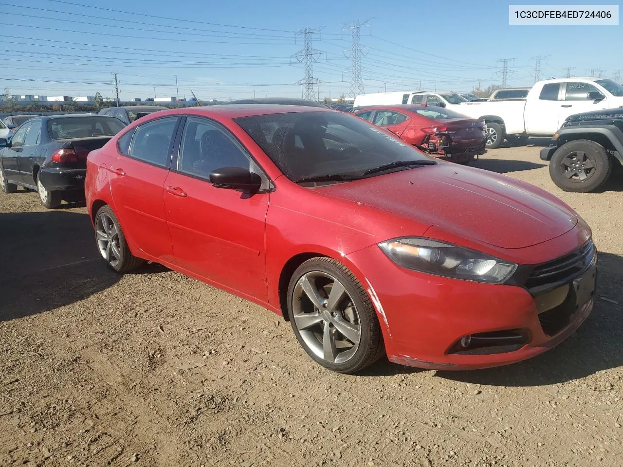 2014 Dodge Dart Gt VIN: 1C3CDFEB4ED724406 Lot: 77181854