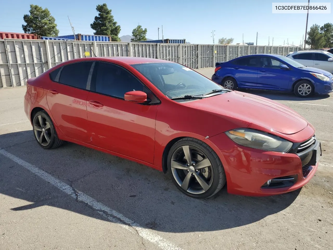 2014 Dodge Dart Gt VIN: 1C3CDFEB7ED866426 Lot: 78717224