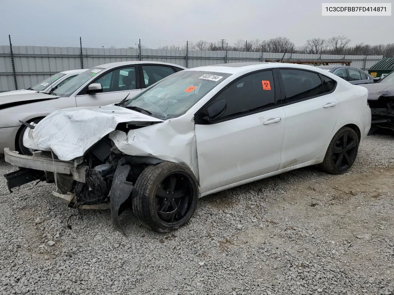 2015 Dodge Dart Sxt VIN: 1C3CDFBB7FD414871 Lot: 48207164