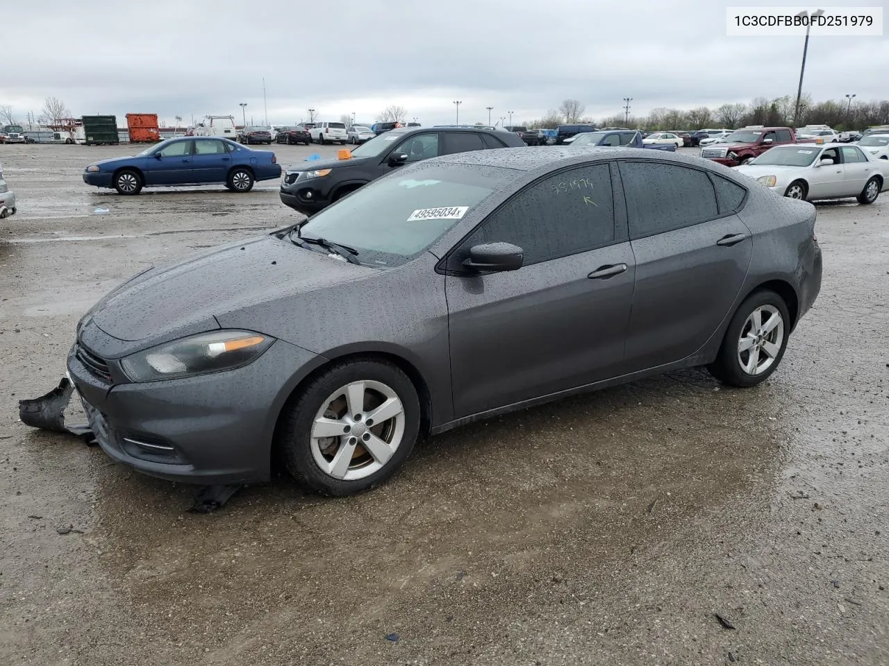 2015 Dodge Dart Sxt VIN: 1C3CDFBB0FD251979 Lot: 49595034