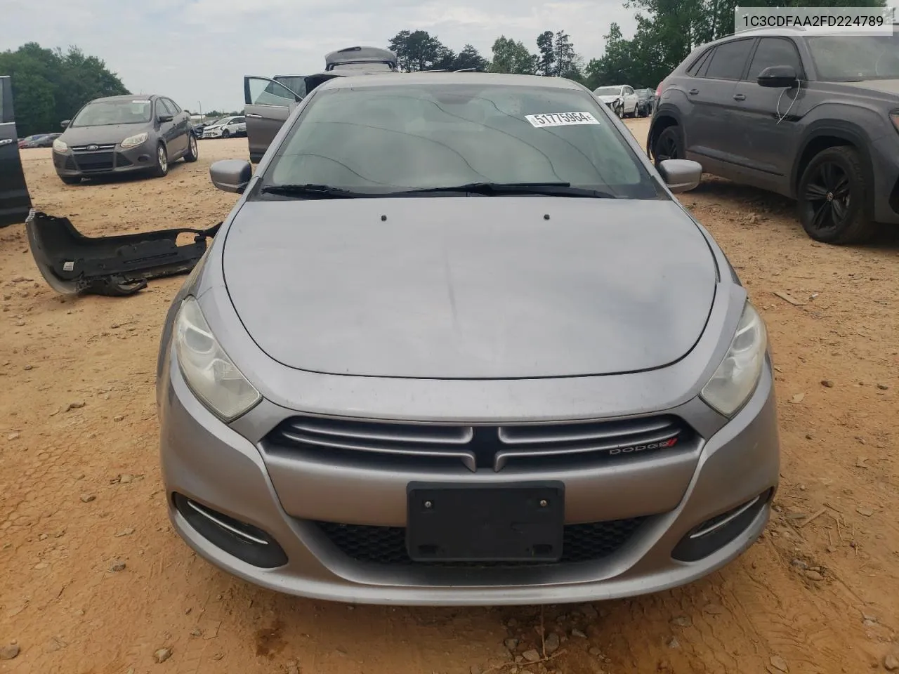 1C3CDFAA2FD224789 2015 Dodge Dart Se