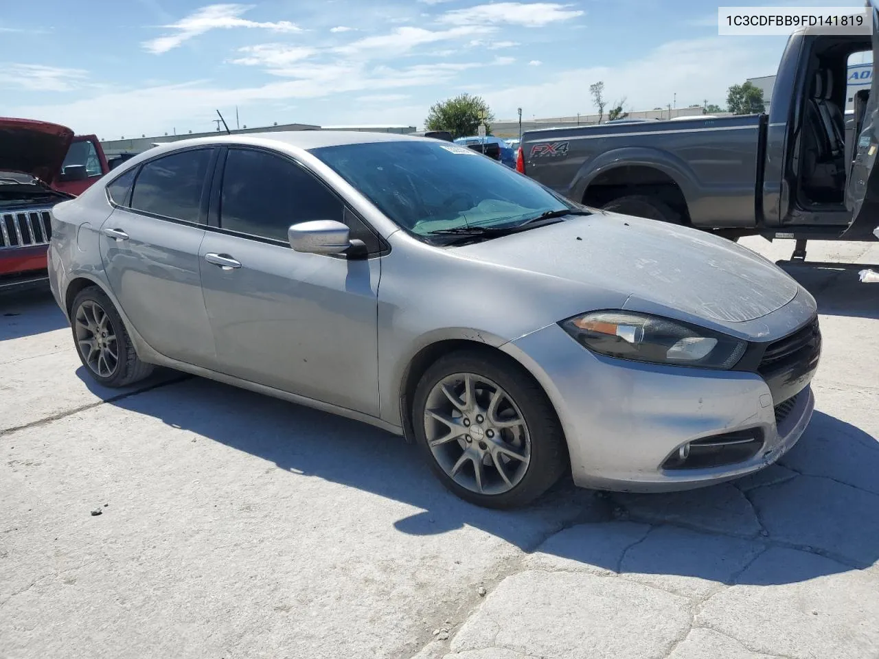 2015 Dodge Dart Sxt VIN: 1C3CDFBB9FD141819 Lot: 55295394