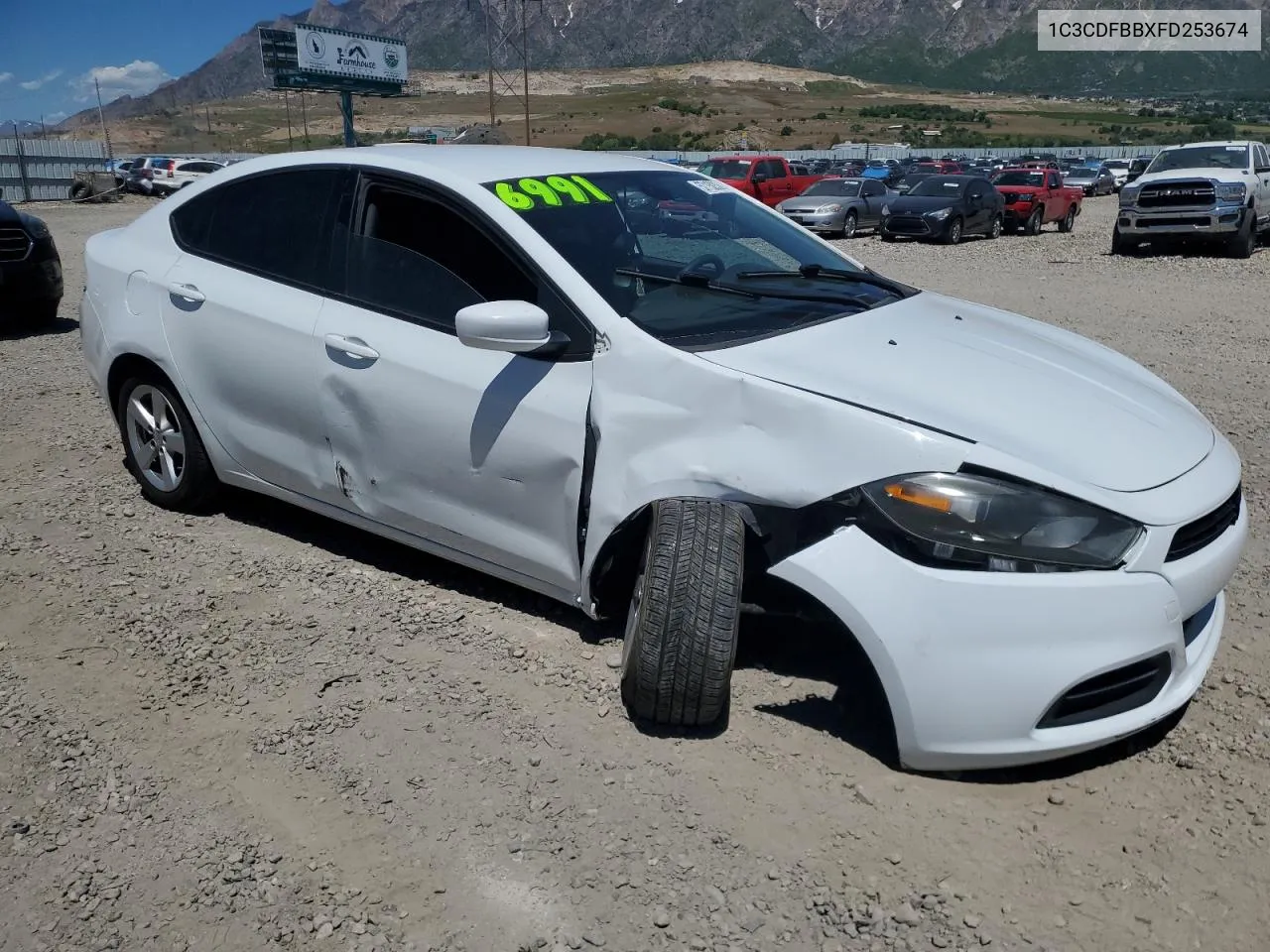 2015 Dodge Dart Sxt VIN: 1C3CDFBBXFD253674 Lot: 57150324