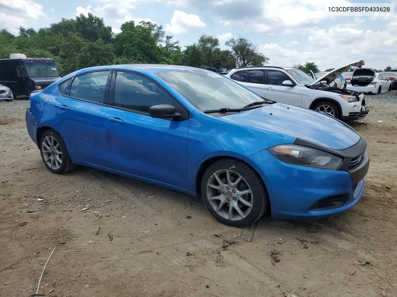 2015 Dodge Dart Sxt VIN: 1C3CDFBB5FD433628 Lot: 58766084