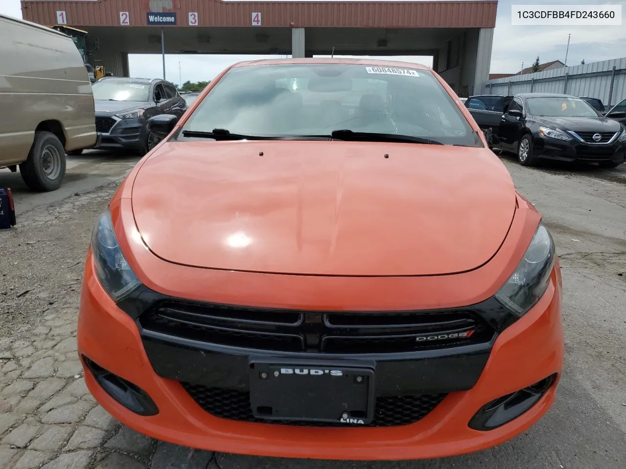 2015 Dodge Dart Sxt VIN: 1C3CDFBB4FD243660 Lot: 60848574