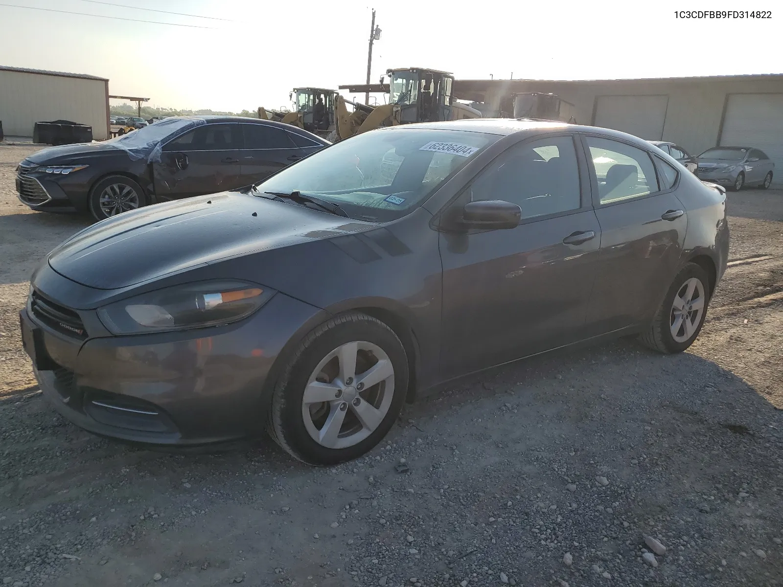 2015 Dodge Dart Sxt VIN: 1C3CDFBB9FD314822 Lot: 62336404