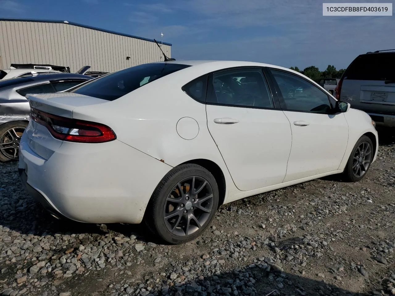 2015 Dodge Dart Sxt VIN: 1C3CDFBB8FD403619 Lot: 64550774