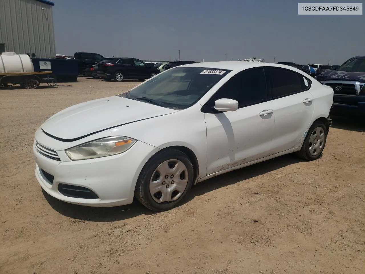 1C3CDFAA7FD345849 2015 Dodge Dart Se