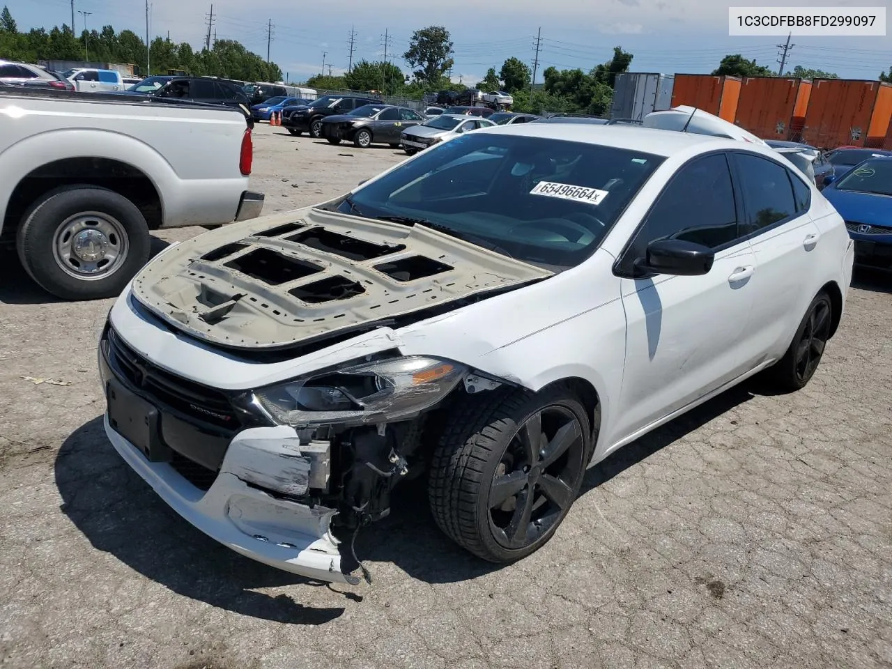 2015 Dodge Dart Sxt VIN: 1C3CDFBB8FD299097 Lot: 65496664