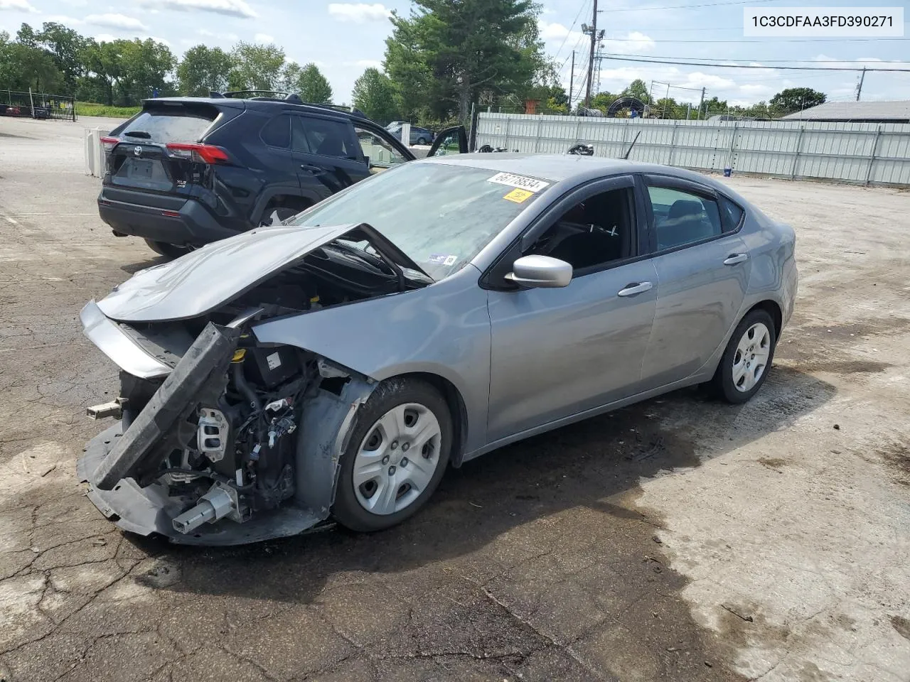 2015 Dodge Dart Se VIN: 1C3CDFAA3FD390271 Lot: 66778834