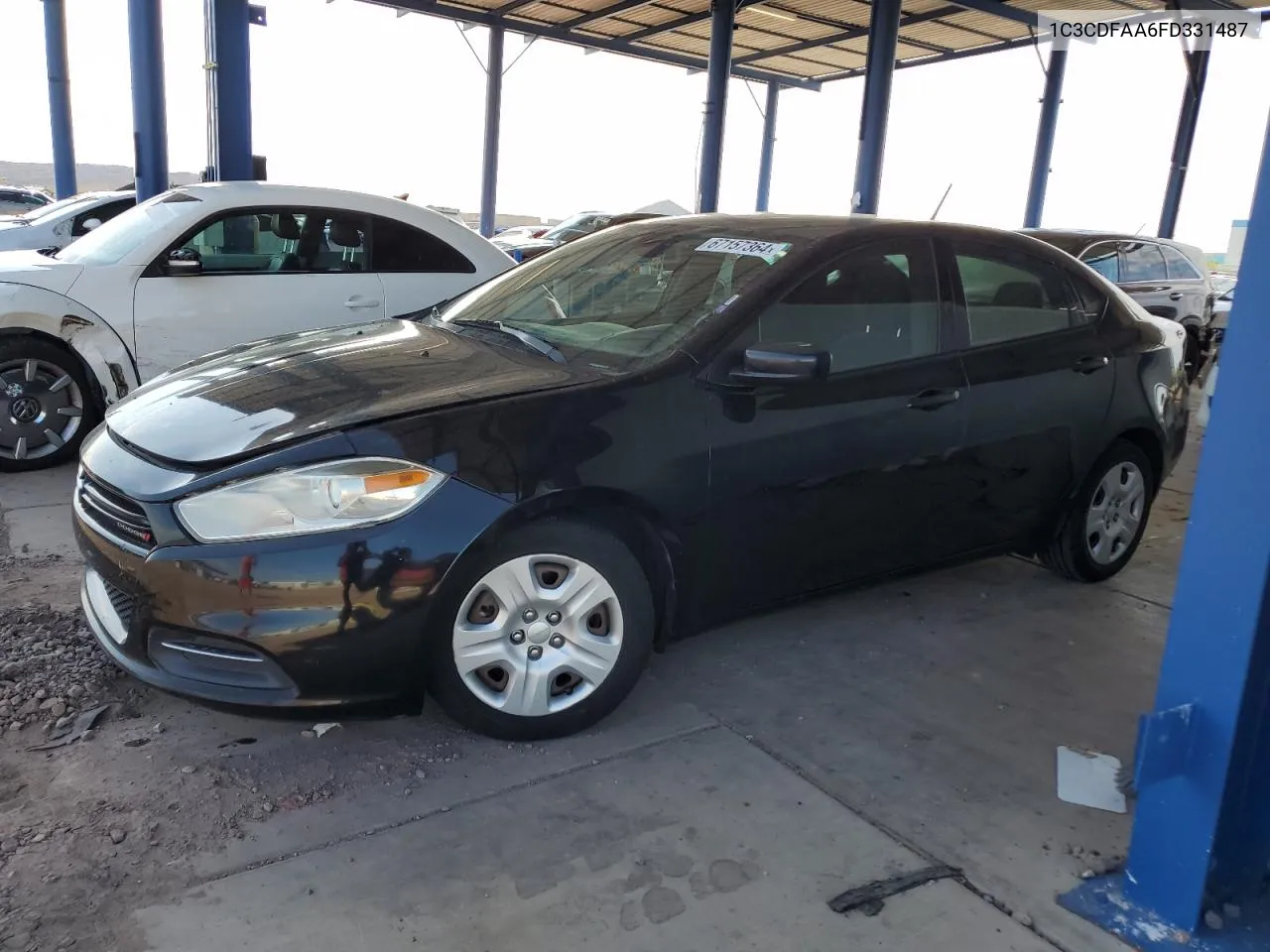 1C3CDFAA6FD331487 2015 Dodge Dart Se