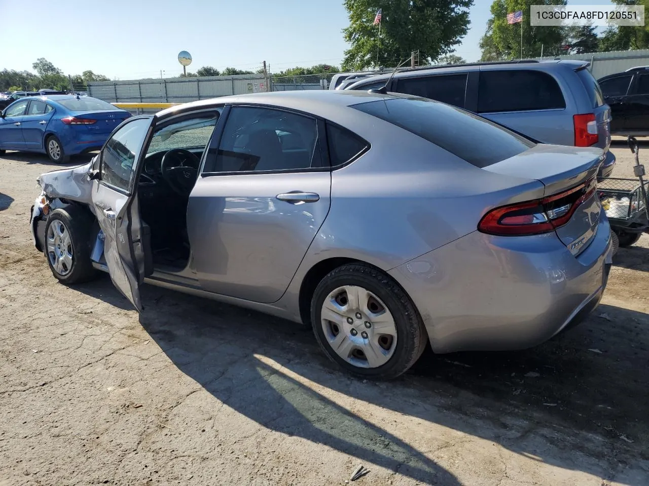 2015 Dodge Dart Se VIN: 1C3CDFAA8FD120551 Lot: 67263644