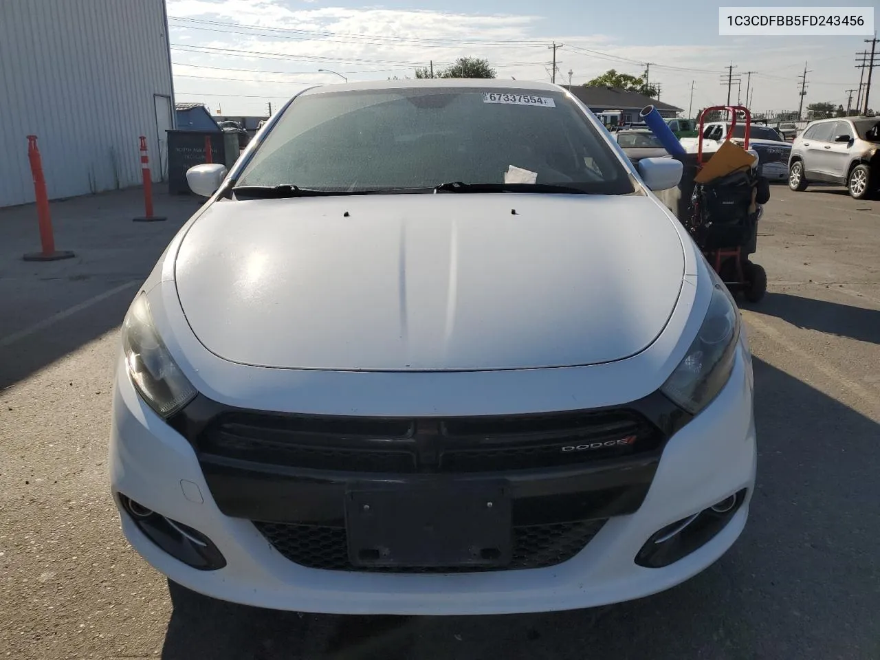 2015 Dodge Dart Sxt VIN: 1C3CDFBB5FD243456 Lot: 67337554