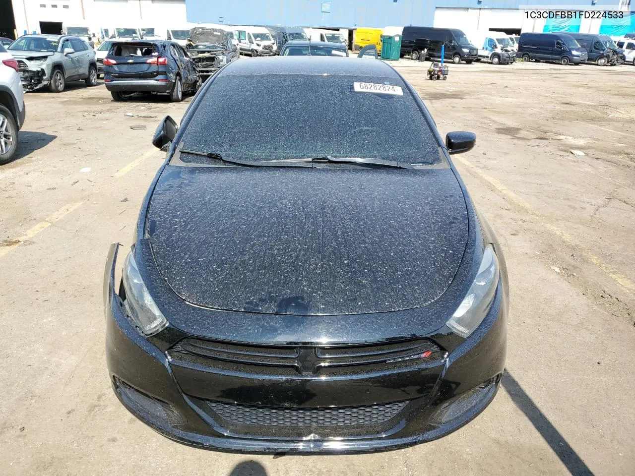 2015 Dodge Dart Sxt VIN: 1C3CDFBB1FD224533 Lot: 68282824