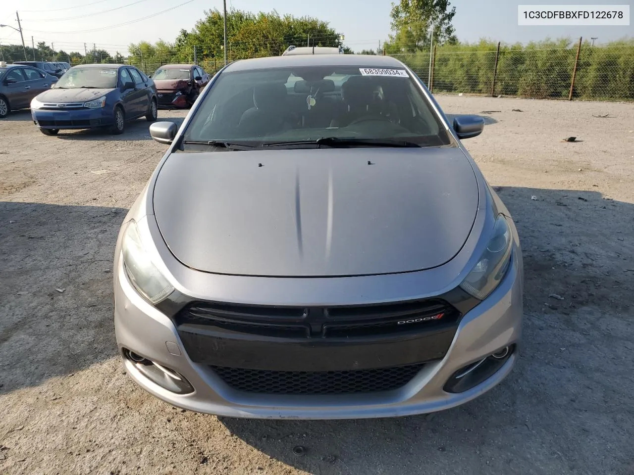 2015 Dodge Dart Sxt VIN: 1C3CDFBBXFD122678 Lot: 68359034