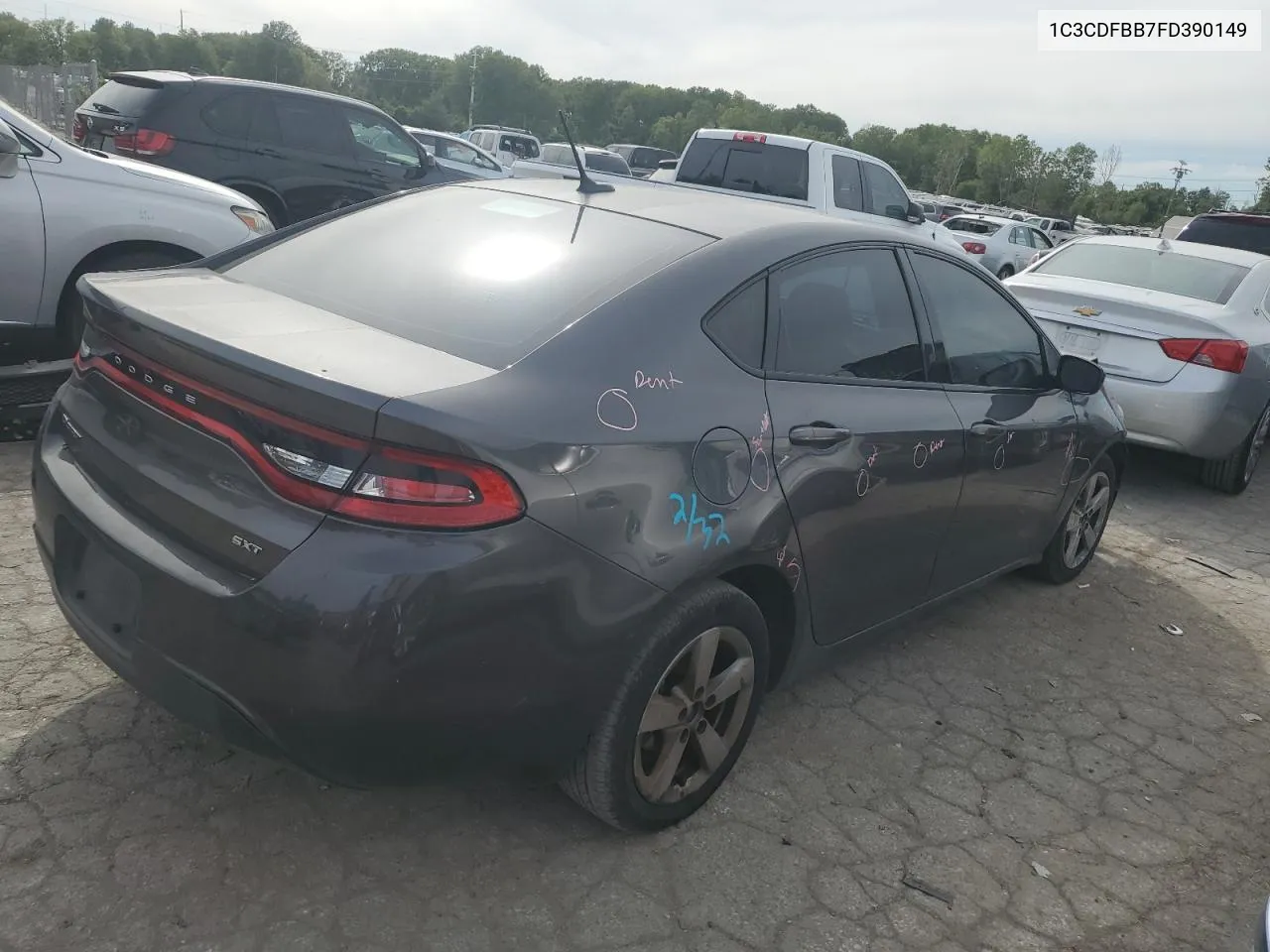 2015 Dodge Dart Sxt VIN: 1C3CDFBB7FD390149 Lot: 69242044