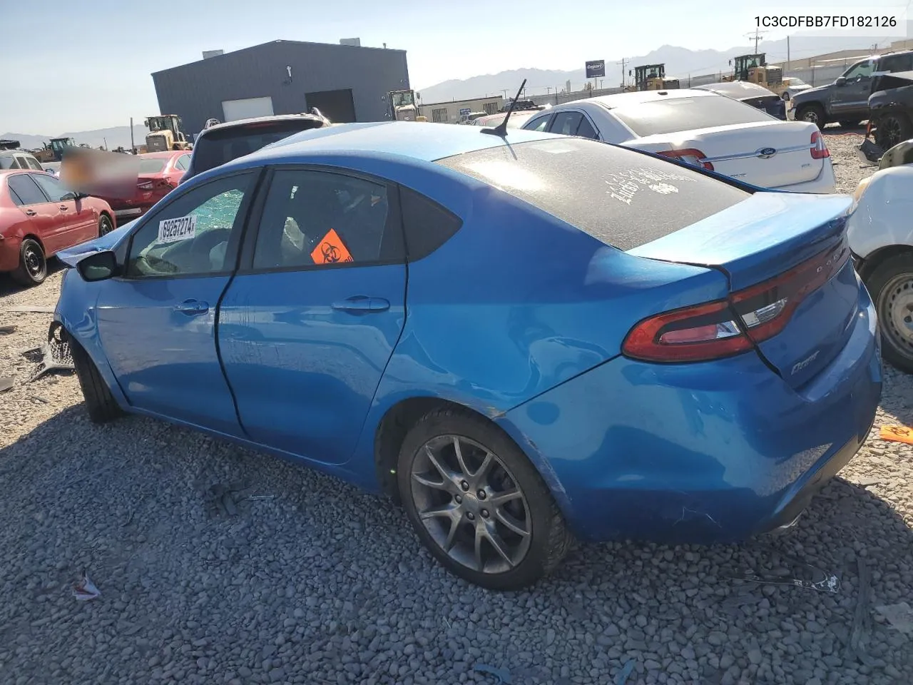 2015 Dodge Dart Sxt VIN: 1C3CDFBB7FD182126 Lot: 69257274