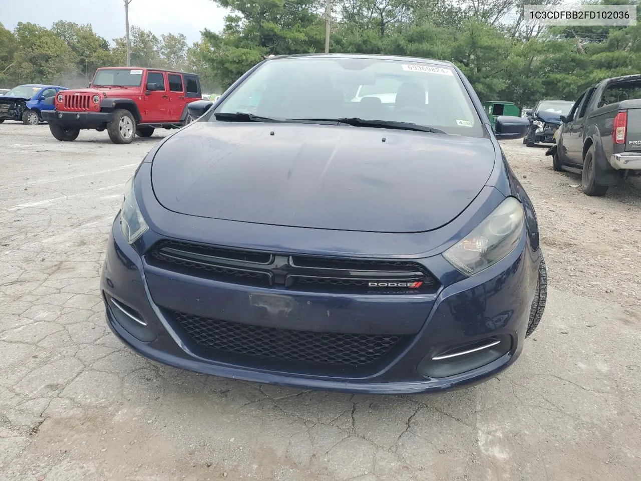 1C3CDFBB2FD102036 2015 Dodge Dart Sxt