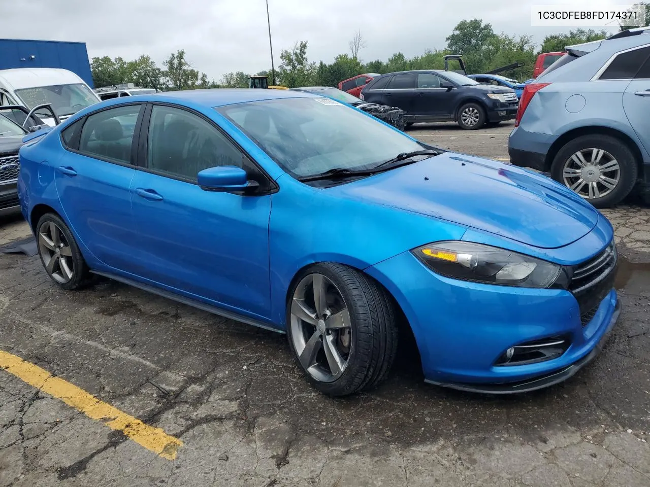 1C3CDFEB8FD174371 2015 Dodge Dart Gt