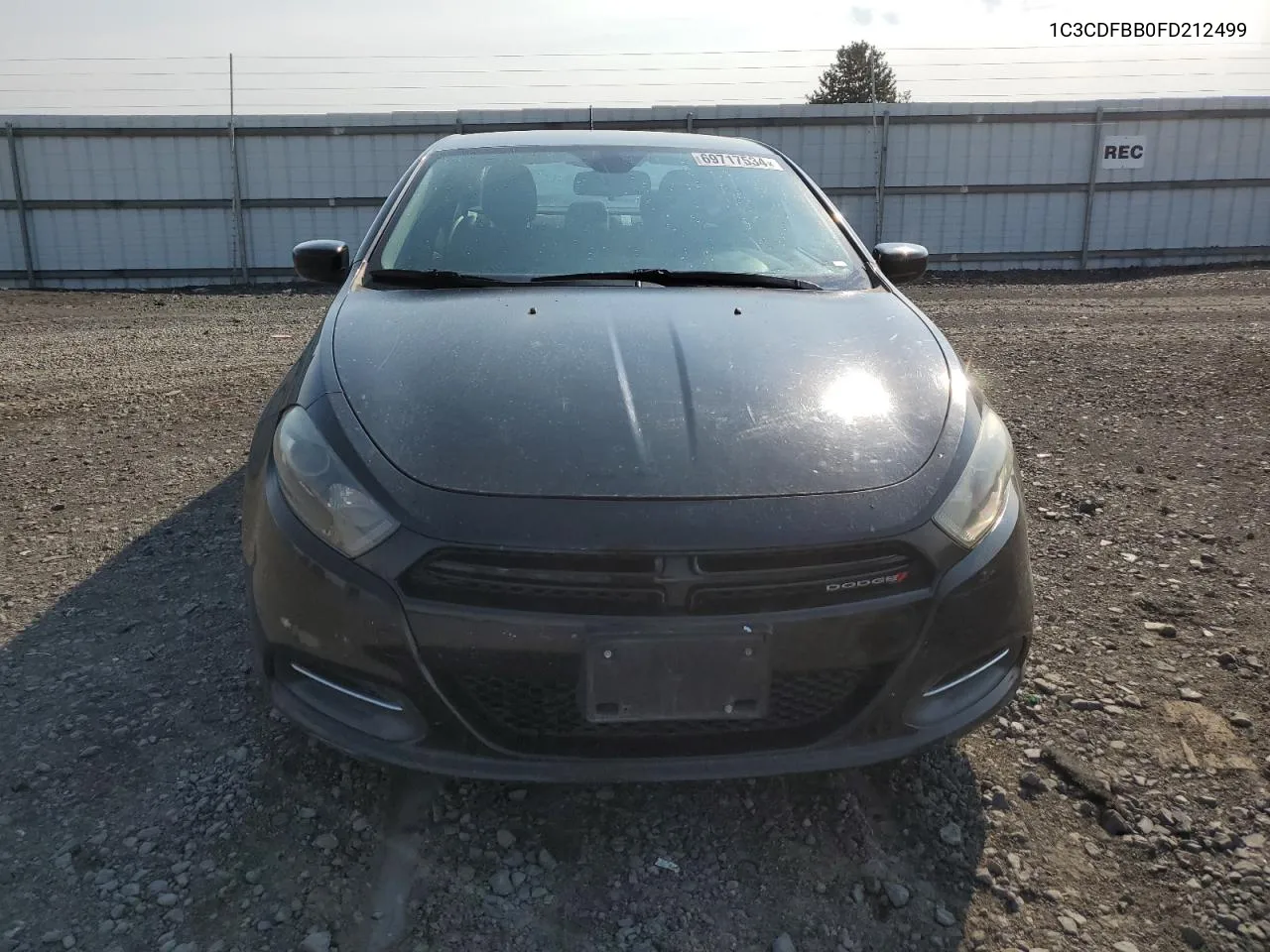 2015 Dodge Dart Sxt VIN: 1C3CDFBB0FD212499 Lot: 69717534