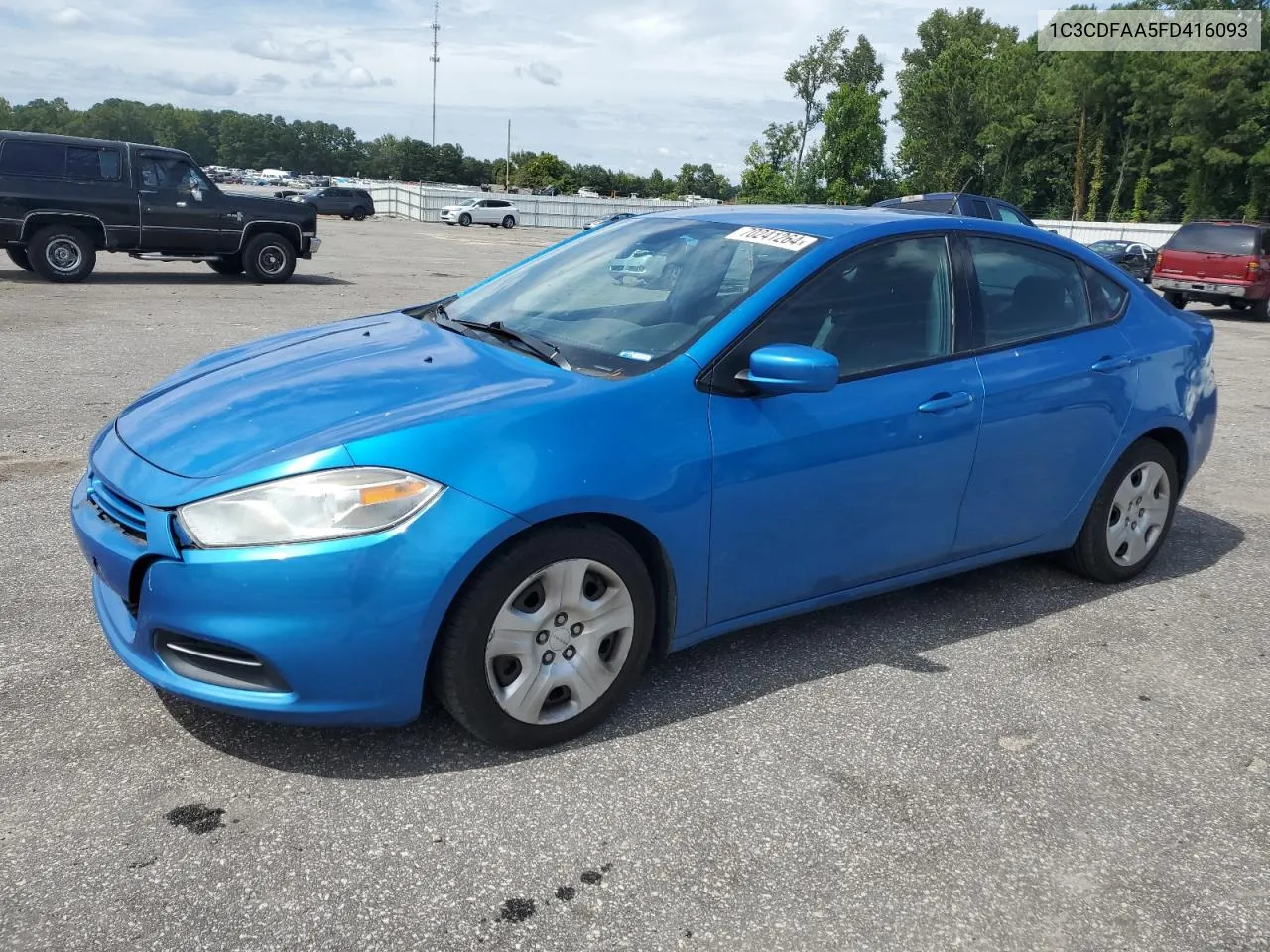 2015 Dodge Dart Se VIN: 1C3CDFAA5FD416093 Lot: 70241264