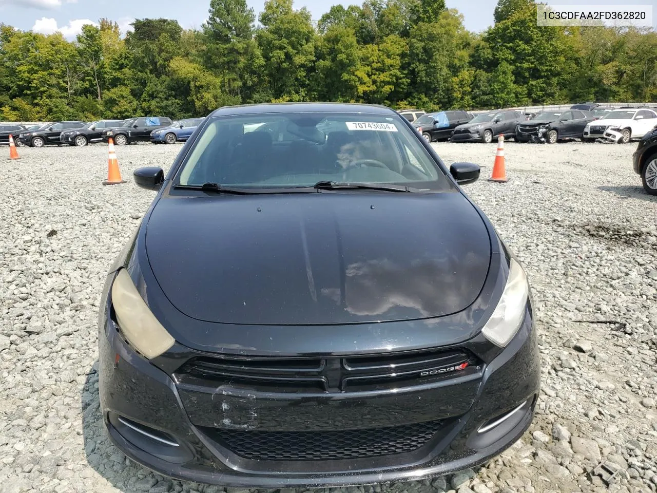 2015 Dodge Dart Se VIN: 1C3CDFAA2FD362820 Lot: 70743604