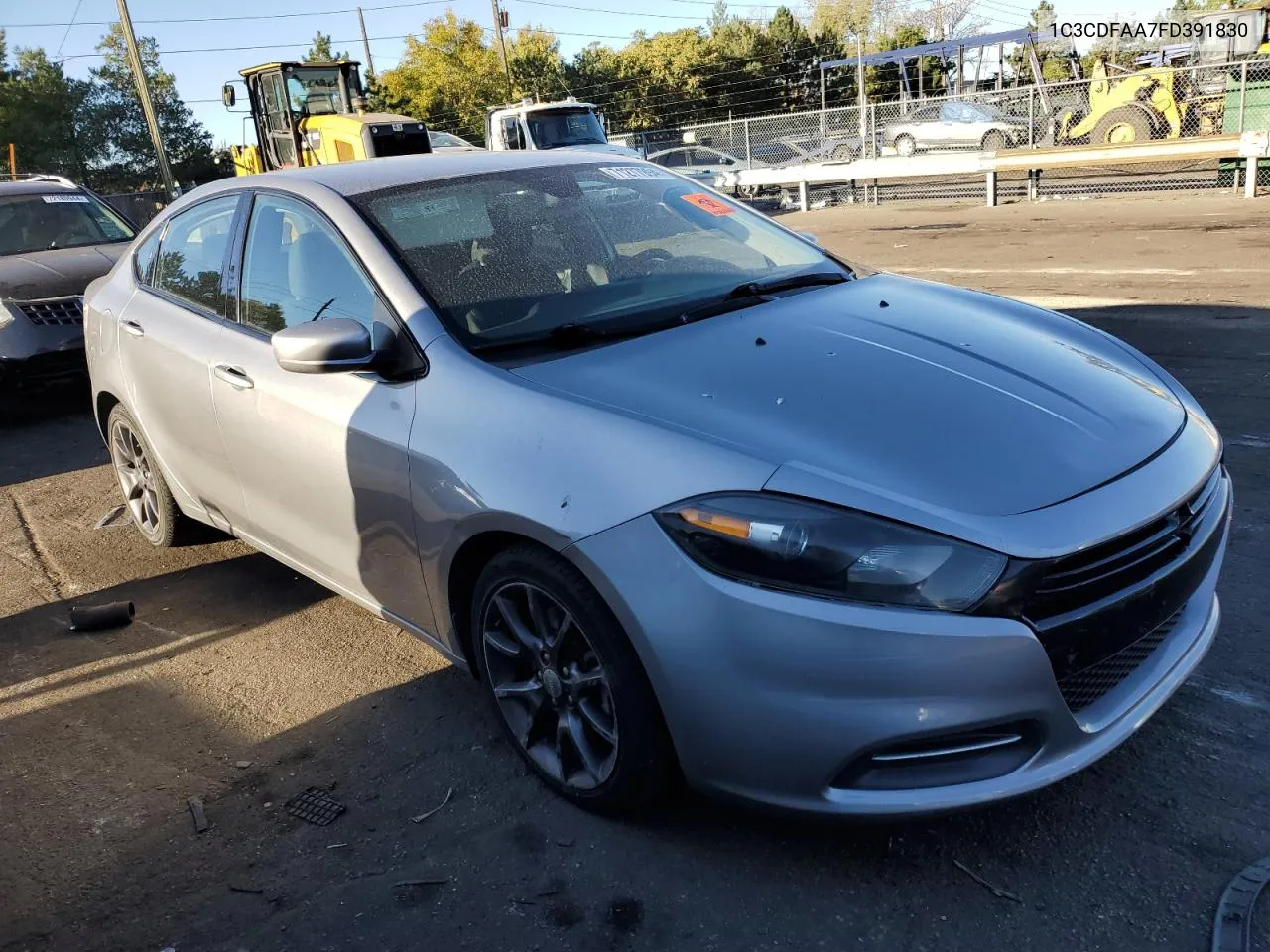 2015 Dodge Dart Se VIN: 1C3CDFAA7FD391830 Lot: 71277994