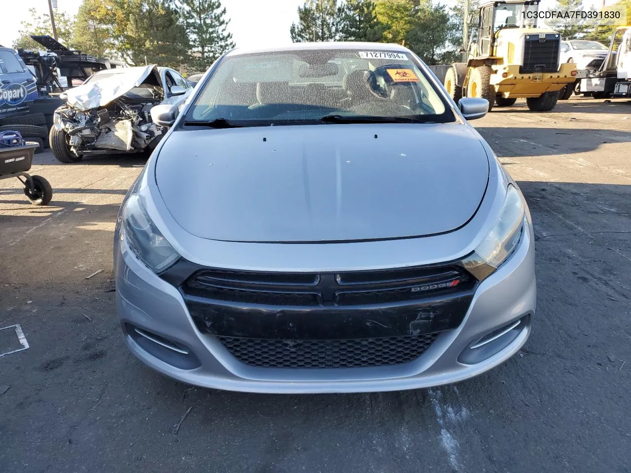 2015 Dodge Dart Se VIN: 1C3CDFAA7FD391830 Lot: 71277994