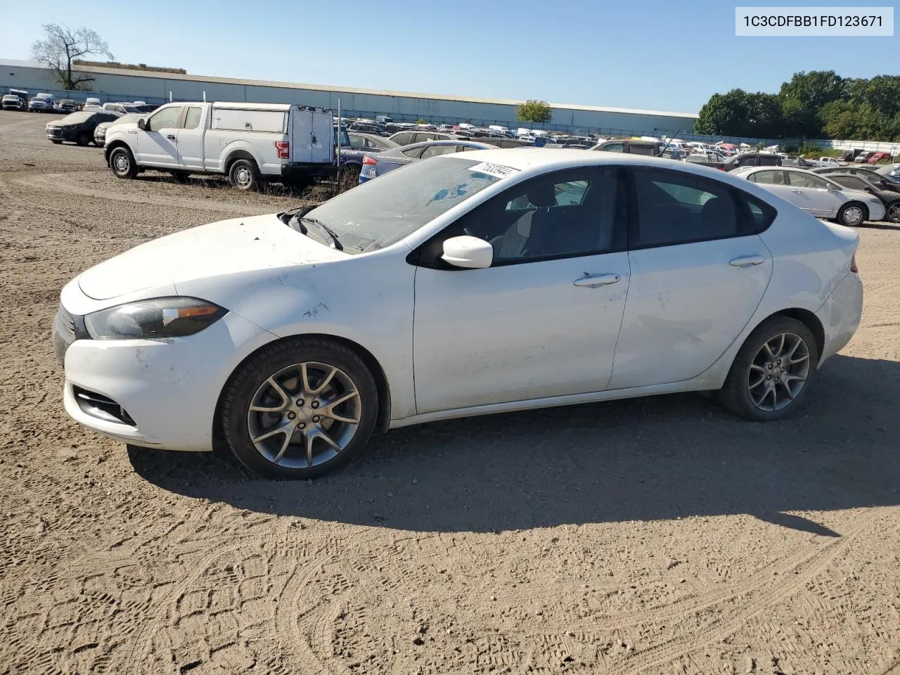 2015 Dodge Dart Sxt VIN: 1C3CDFBB1FD123671 Lot: 71533944