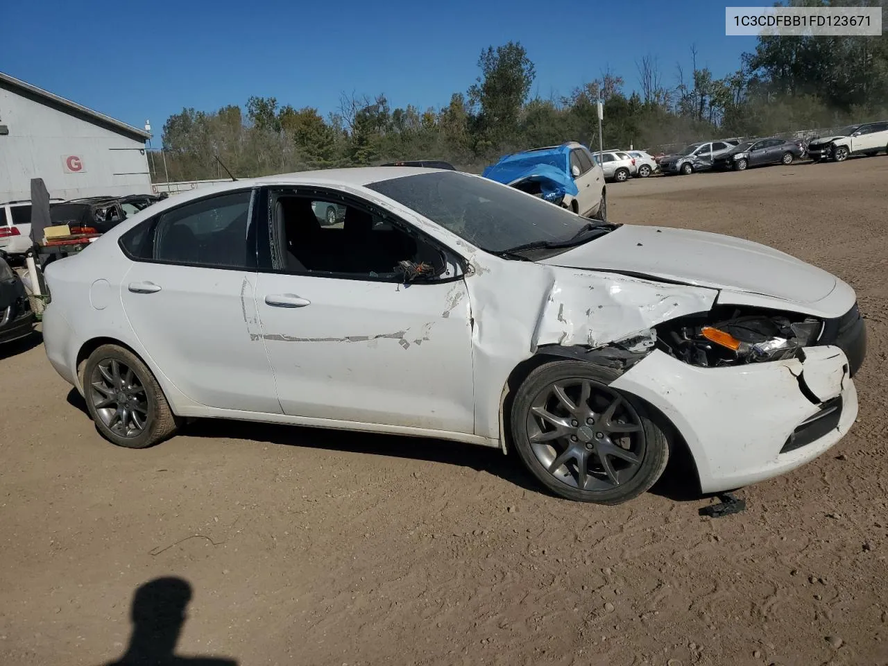 2015 Dodge Dart Sxt VIN: 1C3CDFBB1FD123671 Lot: 71533944