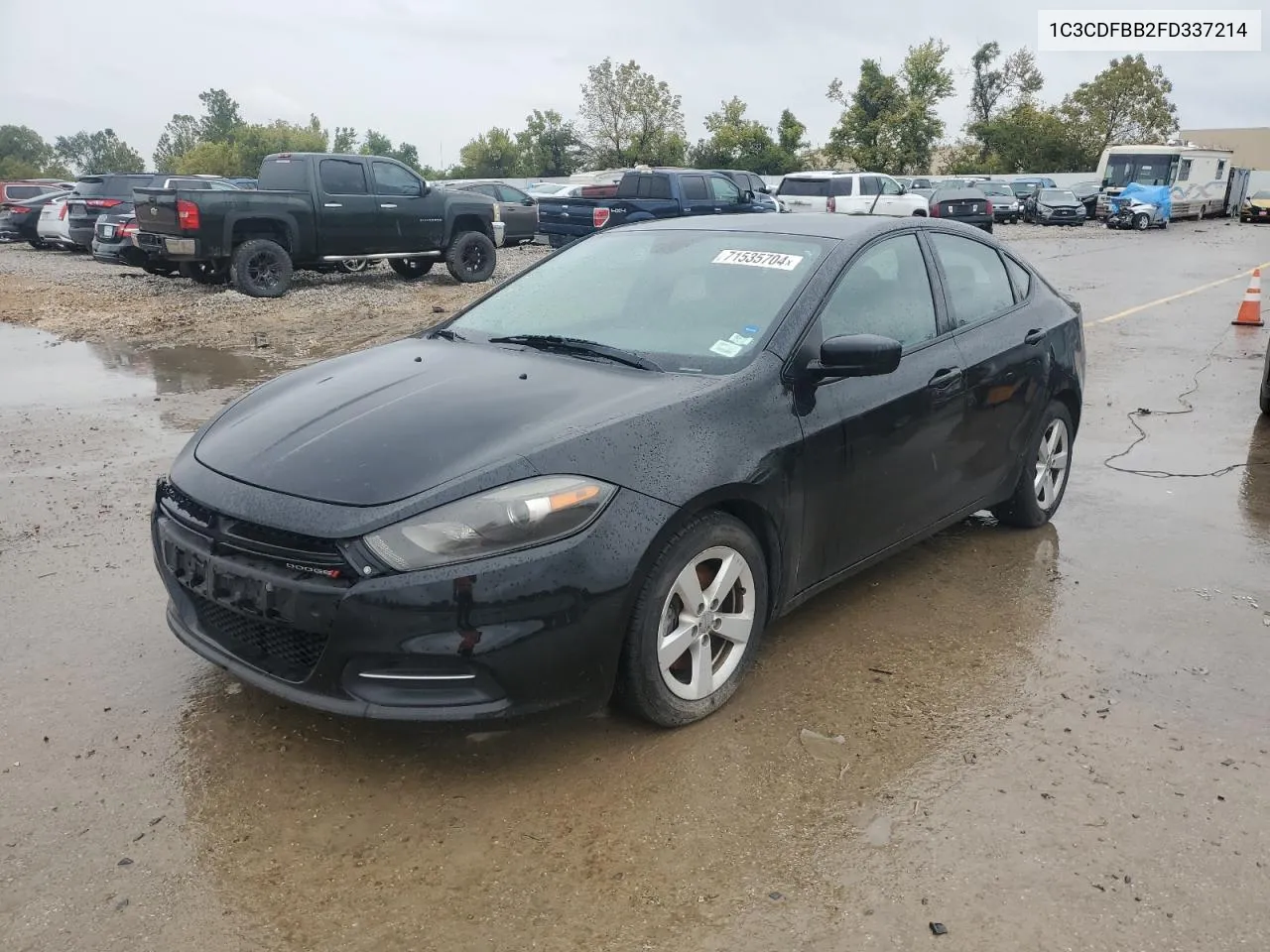 2015 Dodge Dart Sxt VIN: 1C3CDFBB2FD337214 Lot: 71535704