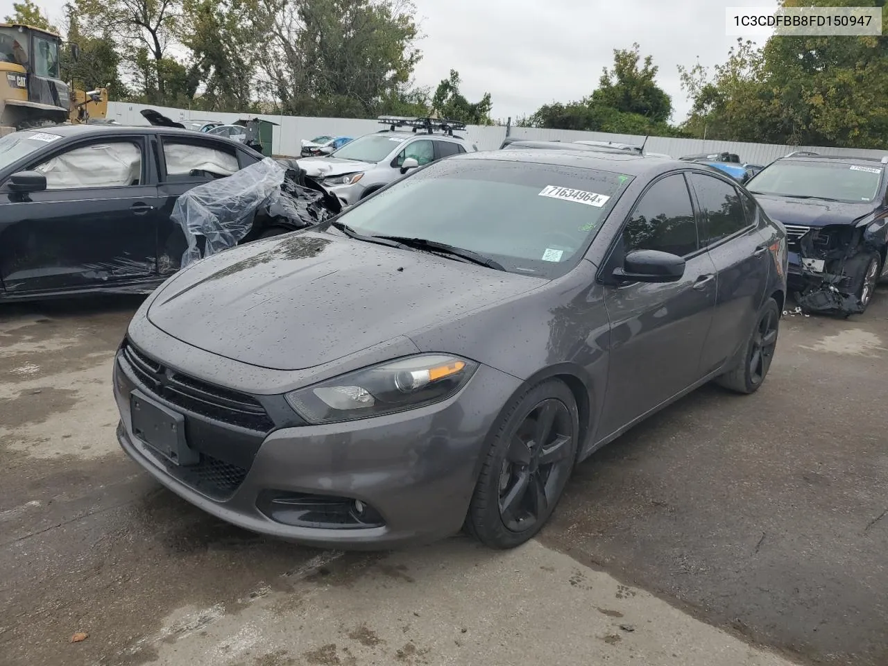 2015 Dodge Dart Sxt VIN: 1C3CDFBB8FD150947 Lot: 71634964