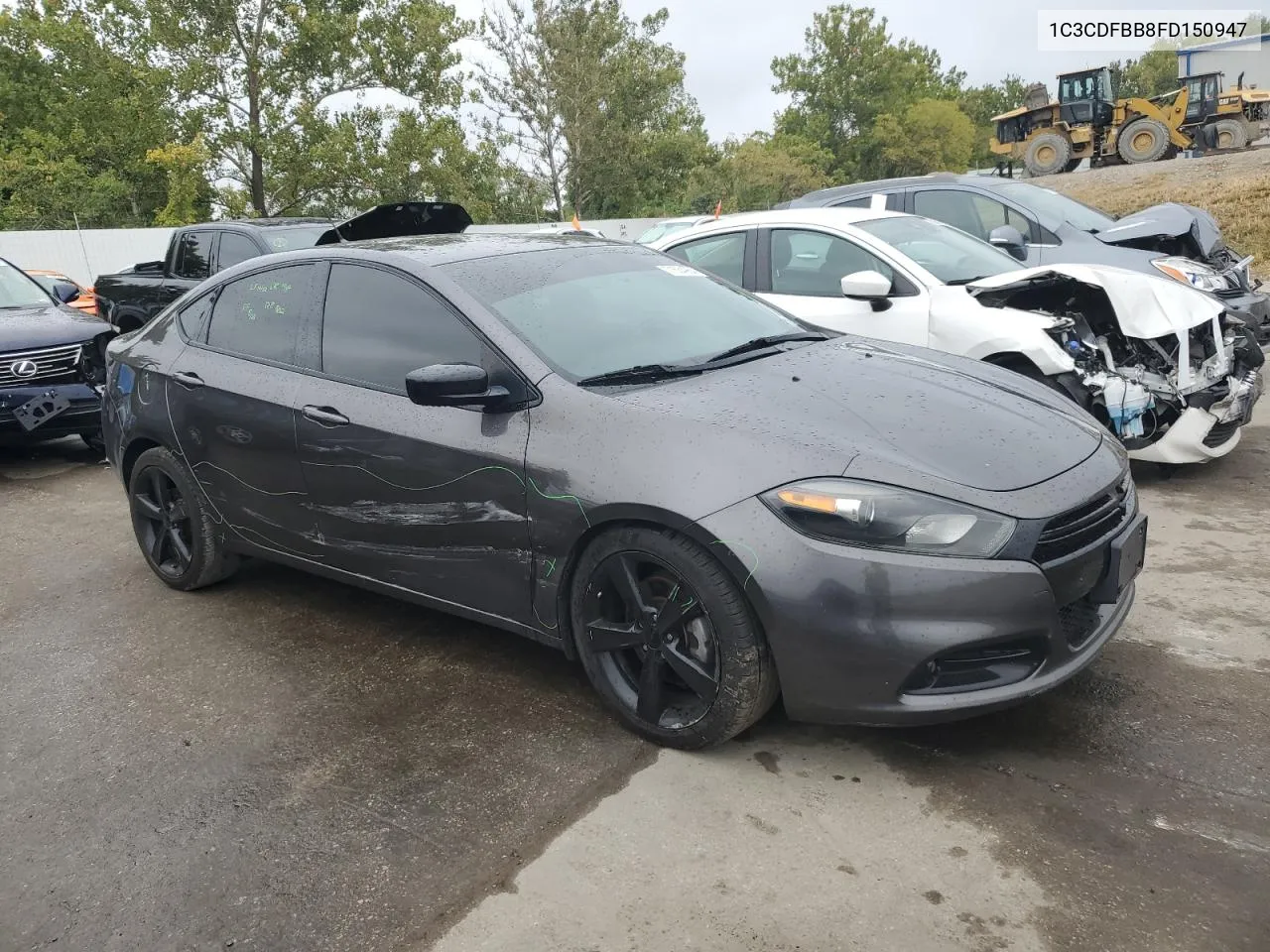 2015 Dodge Dart Sxt VIN: 1C3CDFBB8FD150947 Lot: 71634964