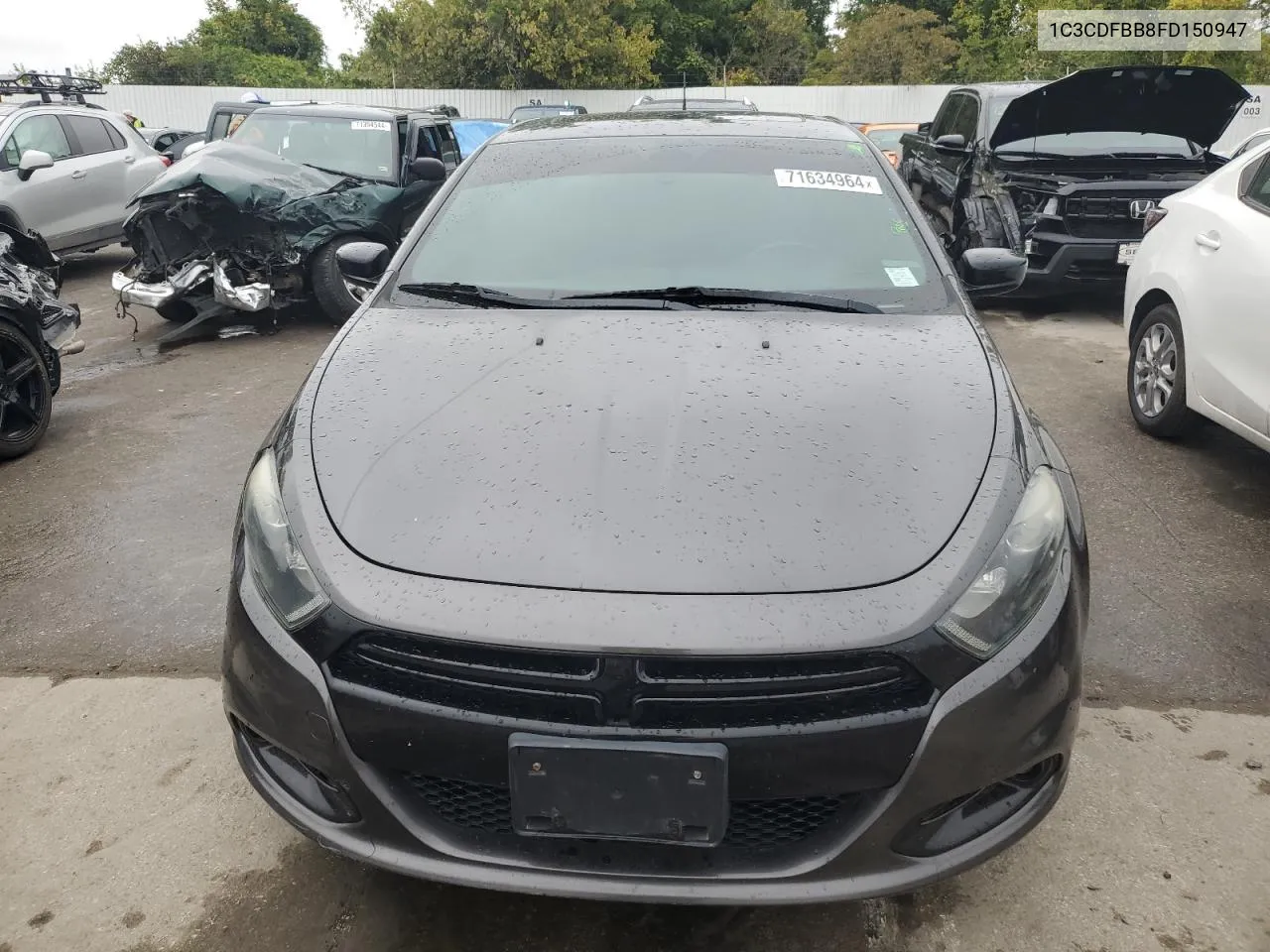 2015 Dodge Dart Sxt VIN: 1C3CDFBB8FD150947 Lot: 71634964