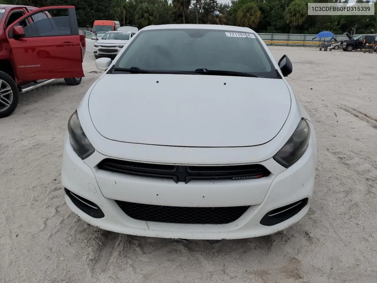 2015 Dodge Dart Sxt VIN: 1C3CDFBB0FD315339 Lot: 72119184