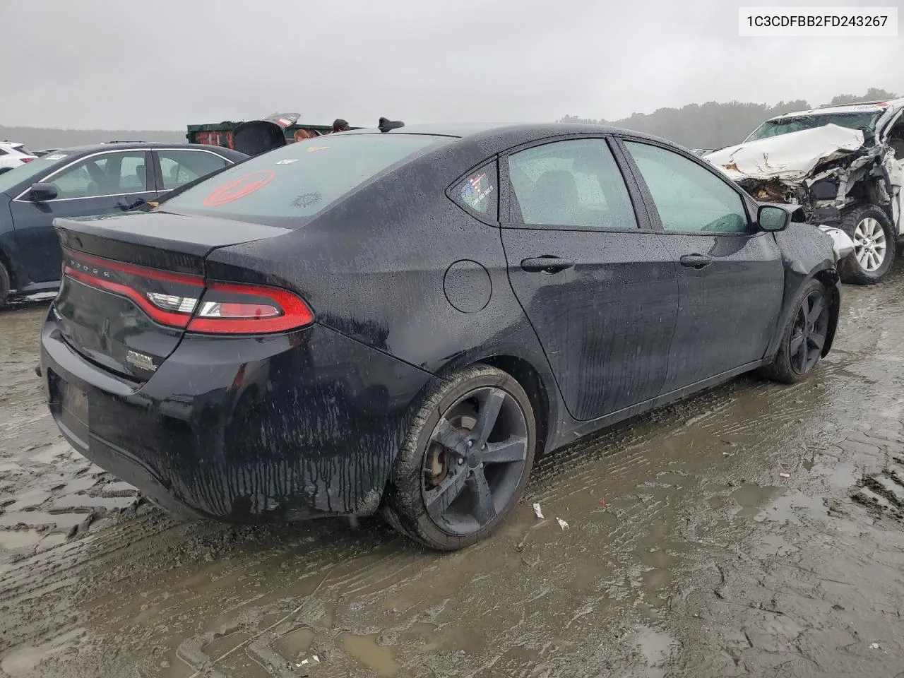 2015 Dodge Dart Sxt VIN: 1C3CDFBB2FD243267 Lot: 72140134