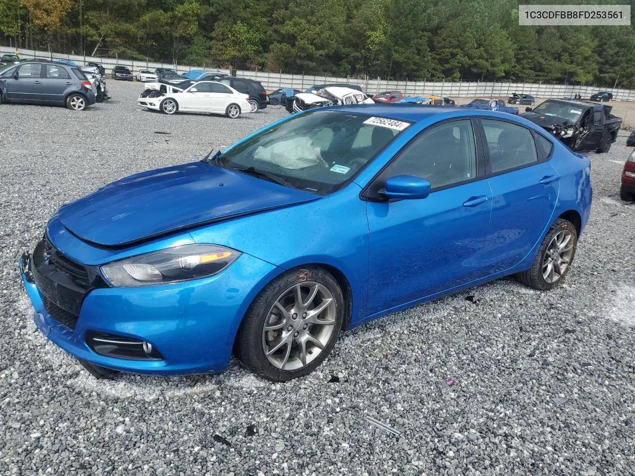 2015 Dodge Dart Sxt VIN: 1C3CDFBB8FD253561 Lot: 72562484