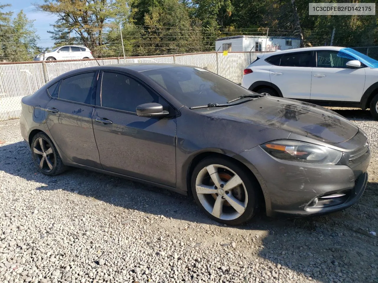 2015 Dodge Dart Gt VIN: 1C3CDFEB2FD142175 Lot: 72601194