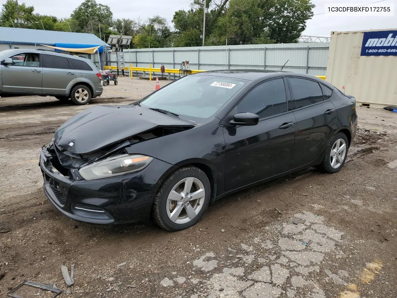 2015 Dodge Dart Sxt VIN: 1C3CDFBBXFD172755 Lot: 72768084