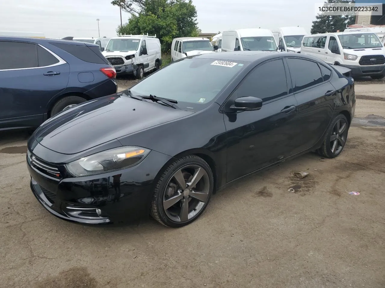 2015 Dodge Dart Gt VIN: 1C3CDFEB6FD223342 Lot: 73492684