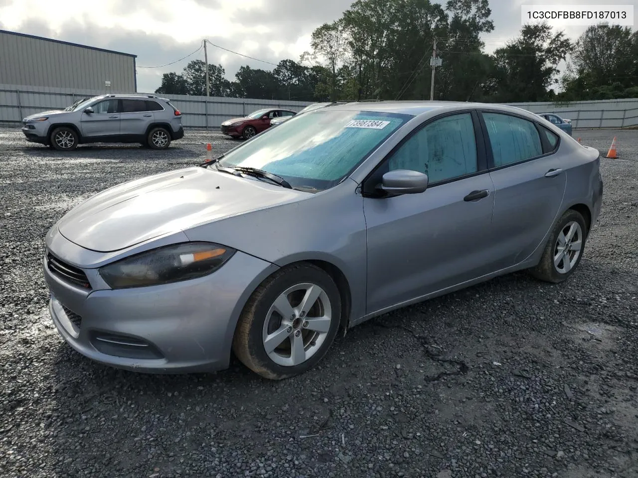 2015 Dodge Dart Sxt VIN: 1C3CDFBB8FD187013 Lot: 73987384