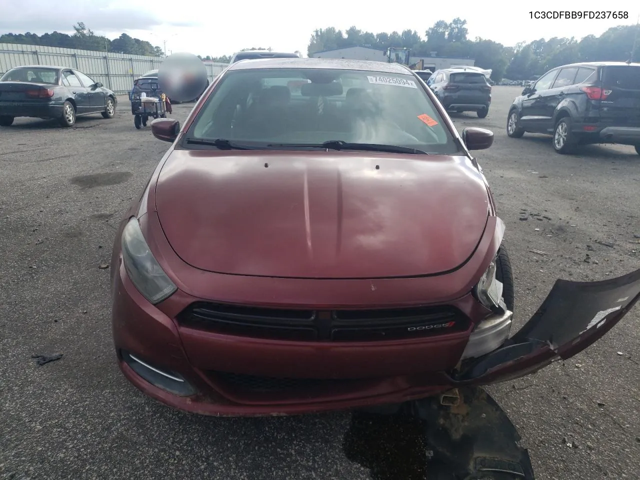 1C3CDFBB9FD237658 2015 Dodge Dart Sxt