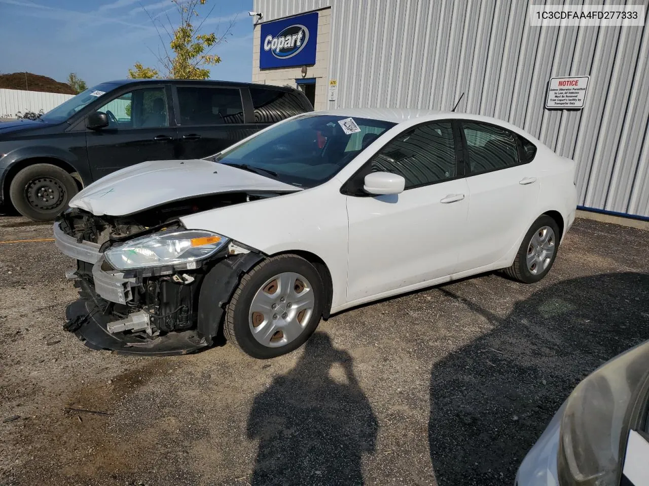 2015 Dodge Dart Se VIN: 1C3CDFAA4FD277333 Lot: 74229304