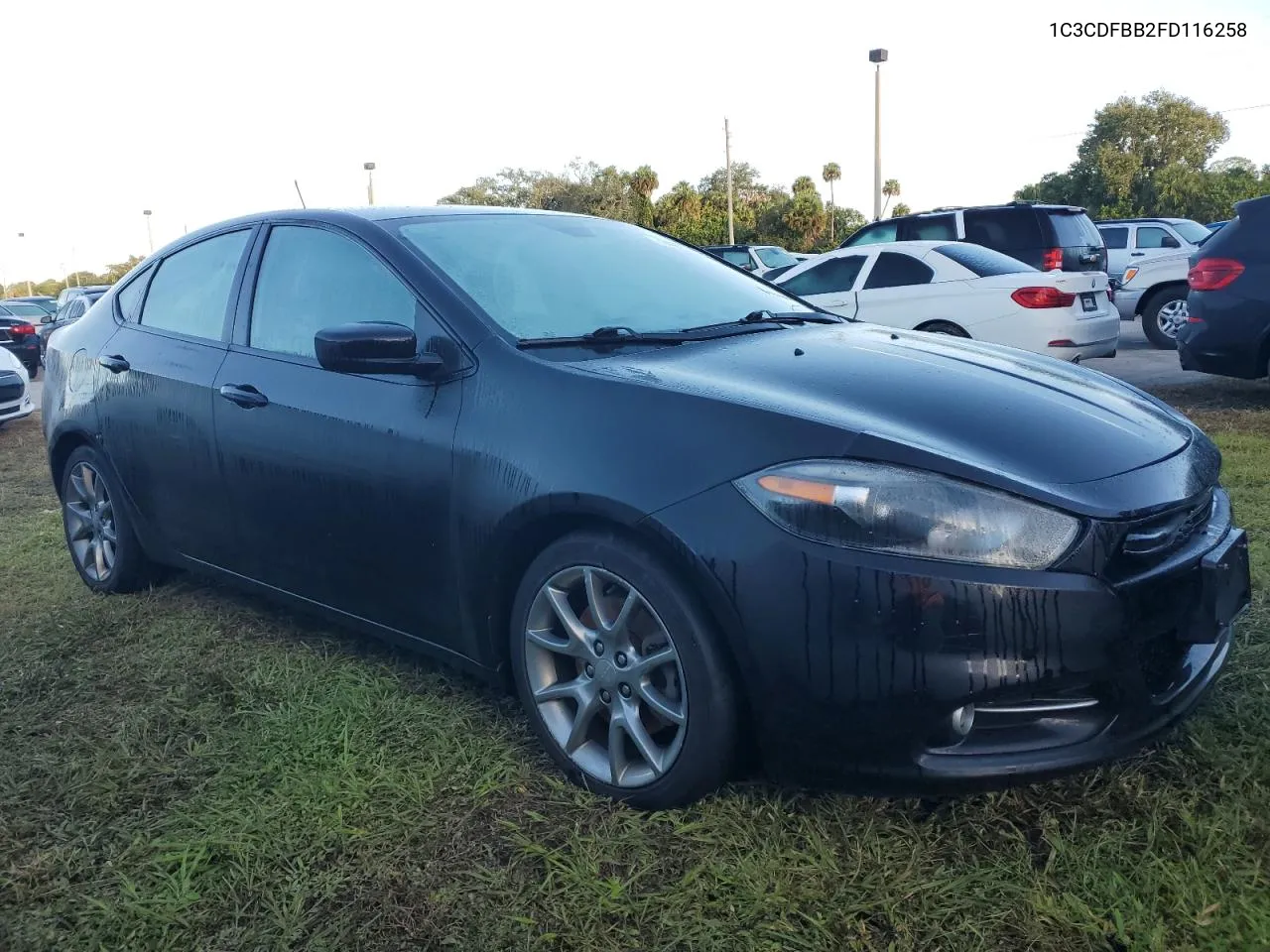 2015 Dodge Dart Sxt VIN: 1C3CDFBB2FD116258 Lot: 74277964